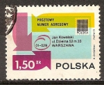 Stamps Poland -  La introducción de códigos postales.