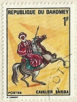 Stamps : Africa : Benin :  CAVALIER BARIBA