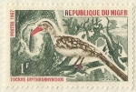 Stamps Niger -  TOKUS ERYTHRORHYNCHUS