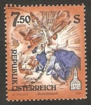 Stamps Austria -  1953 - Fresco en la Abadía de Altenburg