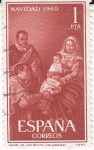 Stamps Spain -  NAVIDAD- 1960- La Adoración de los Reyes Magos    (H)
