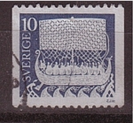 Stamps Sweden -  Petroglifos en piedra- marinos