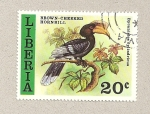 Stamps Liberia -  Ave Bycanistes