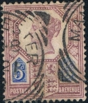 Stamps United Kingdom -  CINCUENTENARIO DEL REINADO DE VICTORIA Y PROCLAMACIÓN DEL IMPERIO DE LAS INDIAS. Y&T Nº 99