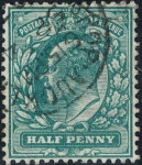 Stamps United Kingdom -  ANIV. DE LA SUBIDA AL TRONO DE EDUARDO VII. Y&T Nº 106a