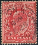 Stamps United Kingdom -  ANIV. DE LA SUBIDA AL TRONO DE EDUARDO VII. Y&T Nº 107