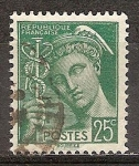 Stamps : Europe : France :  Mercury Inscr "République Française".