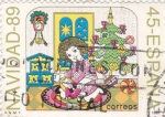 Stamps Spain -  NAVIDAD- 1989- Escena Infantil    (H)