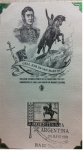 Stamps Argentina -  Recordatoria de la inauguracion del monumento del Gral. San Martin en Madrid (España)