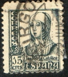 Stamps Spain -  820- Isabel la Católica.