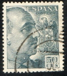 Stamps Spain -  927- General Franco.