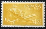 Stamps : Europe : Spain :  1176- Superconstellatión y nao "Santa María ".