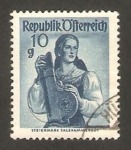 Stamps Austria -  883 - Traje típico de Salzkammergut