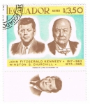 Stamps Ecuador -  JOHN FITZGERALD KENEDDY