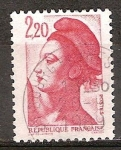 Stamps : Europe : France :  Liberty (Libertad de guiar al pueblo de Delacroix). 