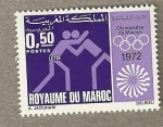 Stamps Africa - Morocco -  Juegos Olímpicos Munich 1972