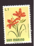 Stamps San Marino -  Hemerocallis hybrida
