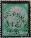 Sellos de Europa - Alemania -  von hindenburg 1933 reich