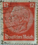 Stamps Germany -  von hindenburg 1933 reicg 