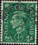 Sellos de Europa - Reino Unido -  JORGE VI 1937-47 FONDO CLARO. Y&T Nº 209A