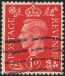Sellos de Europa - Reino Unido -  JORGE VI 1937-47 FILIGRANA INVERTIDA. Y&T Nº 210b