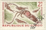 Stamps : Africa : Republic_of_the_Congo :  LYCOTEUTHIS DIADEMA