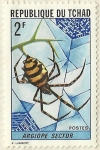 Stamps : Africa : Chad :  ARGIOPE SECTOR