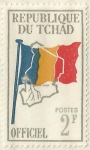 Stamps : Africa : Chad :  BANDERA DE LA REPUBLICA DE TCHAD