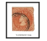 Stamps El Salvador -  VENDO 5 CENTAVOS DE CHILE