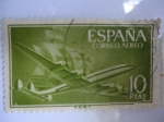 Stamps Spain -  Superconstellation y Nao Santa María. Ed: 1179