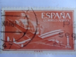Stamps Spain -  Superconstellation y Nao Santa María. Ed: 1172