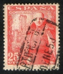 Stamps Spain -  1024- General Franco y Castillo de la Mota.