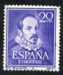 Stamps : Europe : Spain :  1074- Literatos. Ruiz de Alarcón