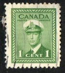Stamps Canada -  King George VI .