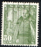 Stamps Spain -  1025- General Franco y Castillo de la Mota.
