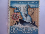 Stamps Spain -  XXV Aniversario. Alzamiento Nacional.-Paseo del Estrecho