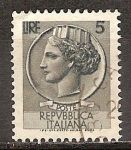 Stamps : Europe : Italy :  Moneda de Siracusa.