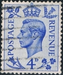 Sellos de Europa - Reino Unido -  JORGE VI 1950. Y&T Nº 250