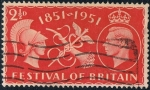 Stamps United Kingdom -  FESTIVAL NACIONAL 1951 Y&T Nº 260