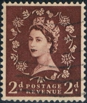 Stamps United Kingdom -  ISABEL II 1952-54 Y&T Nº 265