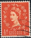 Stamps United Kingdom -  ISABEL II 1955-57. Y&T Nº 287