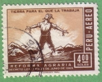 Stamps : America : Peru :  Reforma Agraria