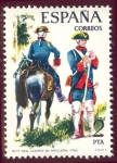 Stamps Spain -  1975 Uniformes Militares. Real Cuerpo de Artillería - Edifil:2237