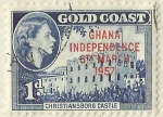 Stamps : Africa : Ghana :  CHRISTIANSBORG CASTLE