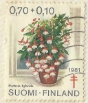 Stamps Finland -  FUCHSIA HYBRIDA