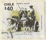 Stamps Chile -  CARRETA CAUTIN