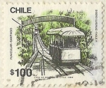 Stamps : America : Chile :  FUNICULAR SANTIAGO