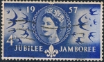 Stamps United Kingdom -  CENT. DEL NACIMIENTO DE LORD BADEN-POWELL Y CINCUENTENARIO DEL ESCOUTISMO. Y&T Nº 303