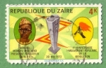 Sellos del Mundo : Africa : Rep�blica_Democr�tica_del_Congo : 5to. aniversario del movimiento popular de la revolución