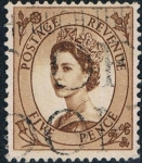 Stamps United Kingdom -  ISABEL II 1958-65. Y&T Nº 334